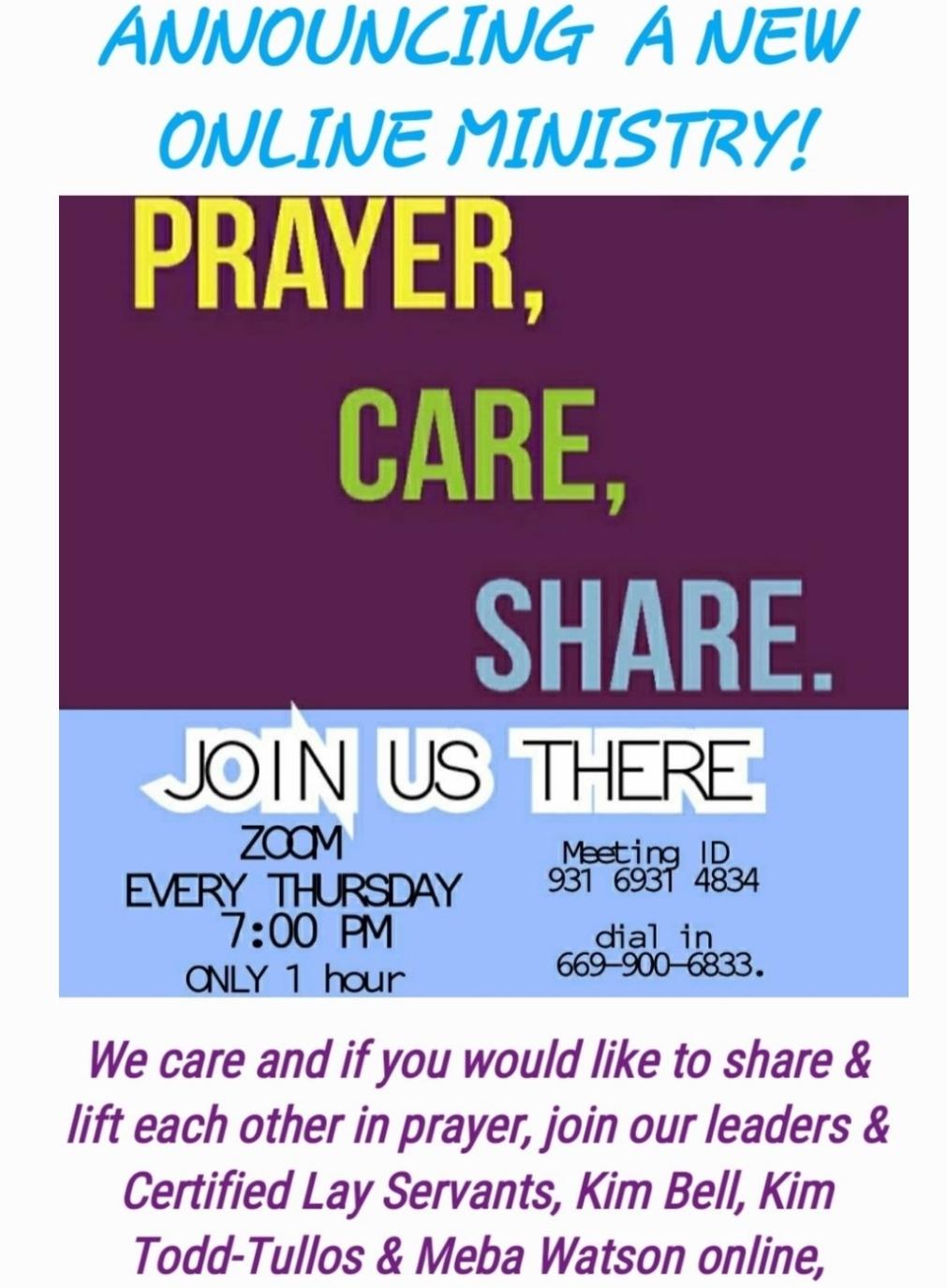 Prayer Share Care Sherman Oaks Umc